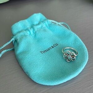 Tiffany & Co Sterling Silver Flower Ring